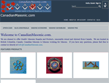 Tablet Screenshot of canadianmasonic.com